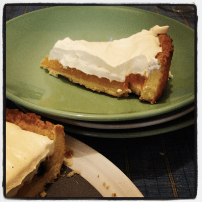 Citrus cream pie