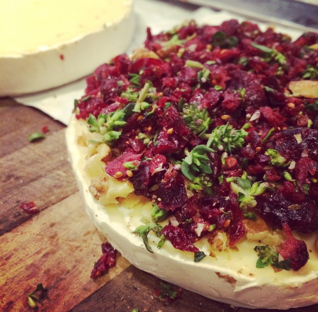 Cranberry, walnut, thyme brie