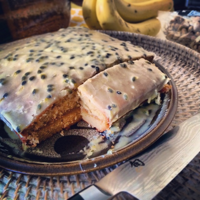 Passionfruit pound cake
