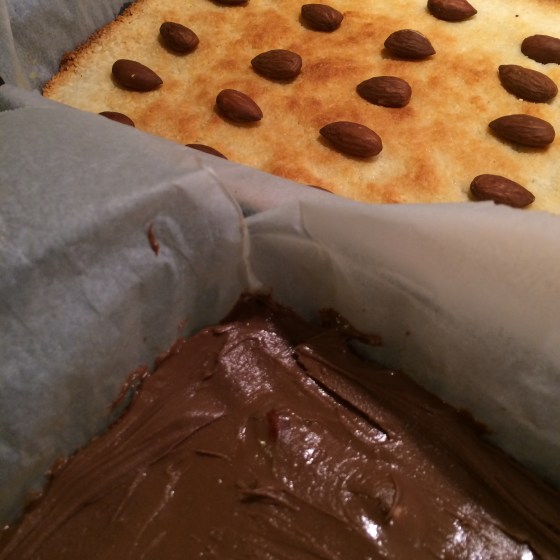 Almond Joy slice prep